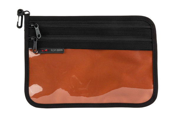 Medium Double Organizer Pouch in Burnt Orange Ballistic